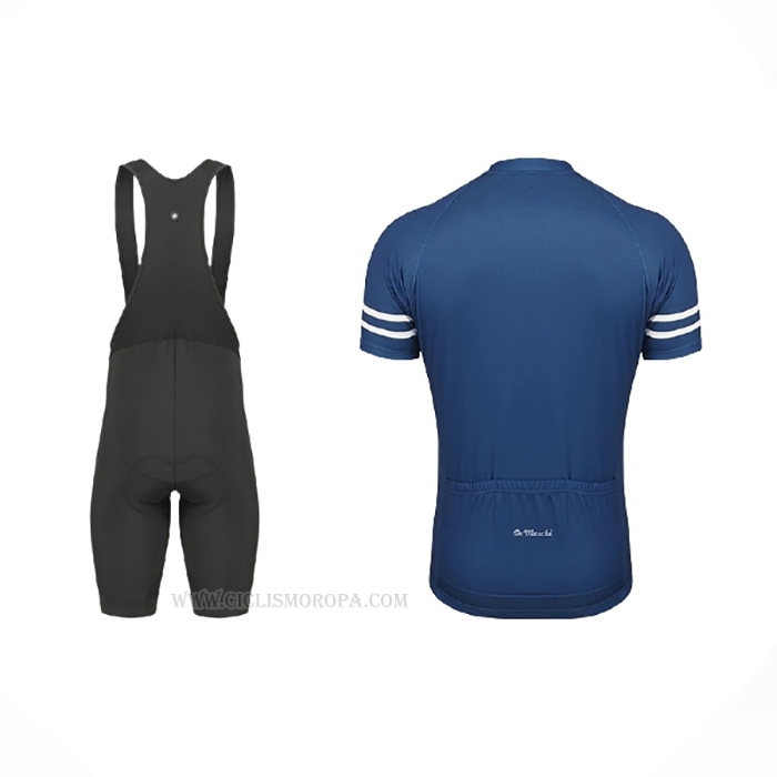 2021 Ropa Ciclismo De Marchi Apagado Azul Mangas Corta y Culotte Corto